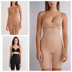 Intimissimi Shapewear Light Shaping Cotton High Waist Shorts nature/tan/black